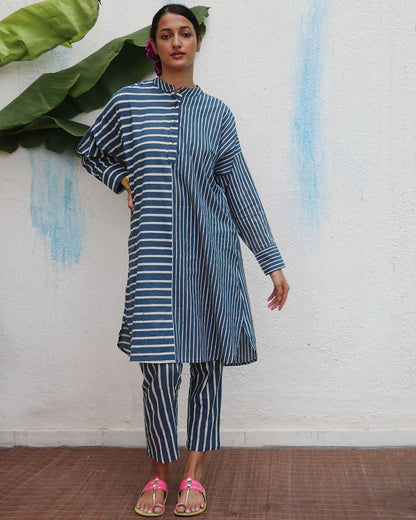 Yaasmin Blockprinted Cotton Kurta Set - Flower Girl