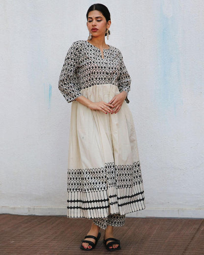 Roohi Blockprinted Kurta Set - NOMAD