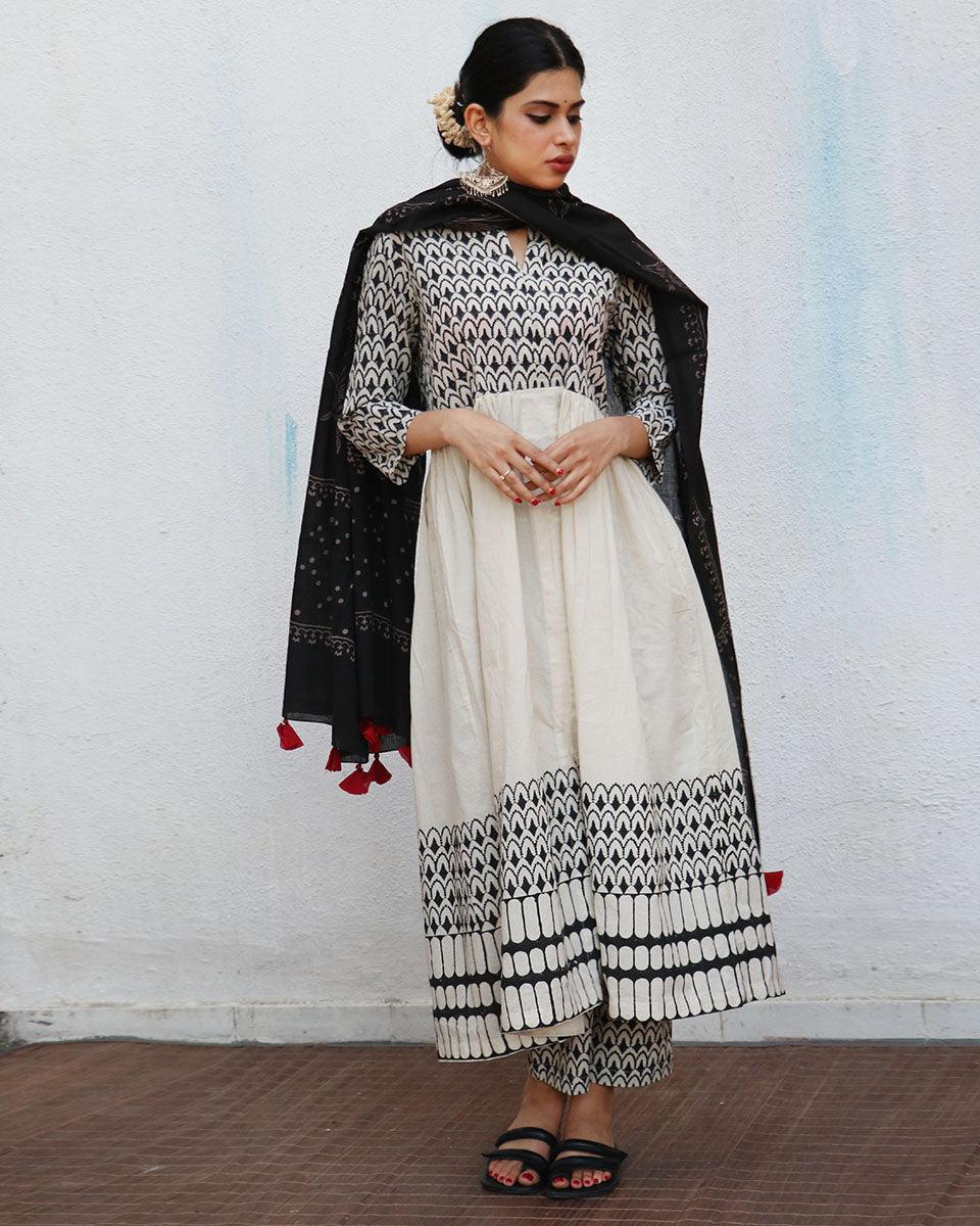 Roohi Blockprinted Kurta Set - NOMAD