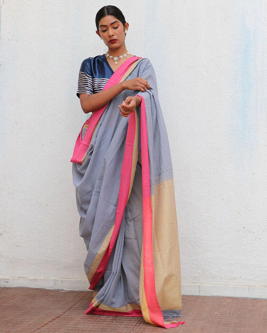 Fiza Handwoven Cotton Saree