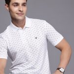 Allen Solly Printed Polo Collar Pure Cotton T-shirt