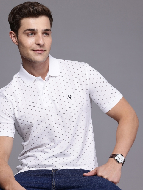 Allen Solly Printed Polo Collar Pure Cotton T-shirt