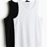 H&M 2-Pack Slim Fit Ribbed Vest Tops
