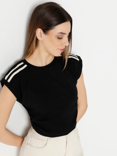 Slim Fit Short Sleeve Crop T-Shirt