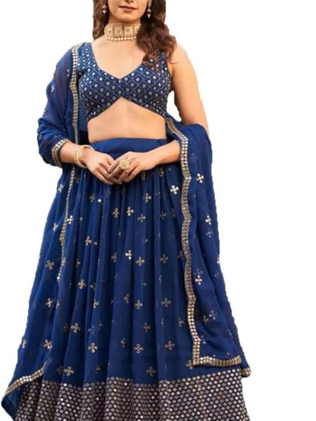 STELLACOUTURE indian ready to wear lehenga choli for women flared party night with stitched blouse 8332-U
